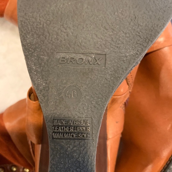 Bronx Brand Suede/Leather Ankle Bootie 10 - Picture 4 of 5